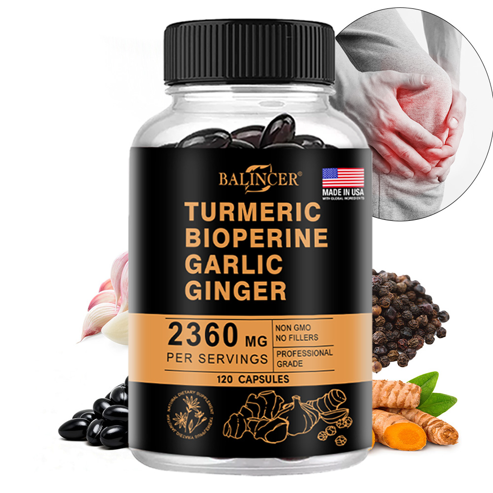Turmeric Curcumin Capsule - Cápsulas de Cúrcuma y Jengibre 2360mg