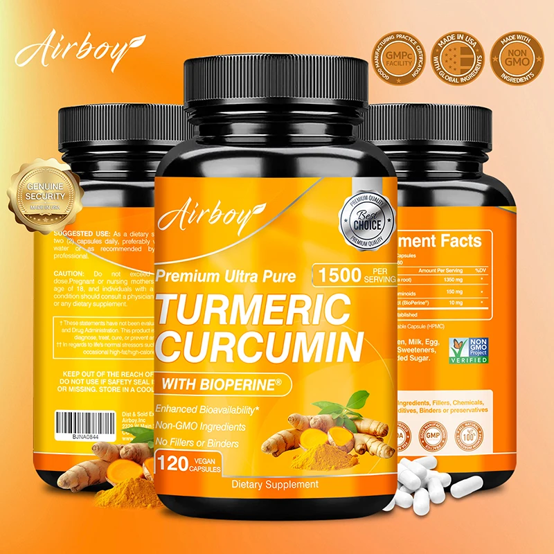 Turmeric Curcumin Capsule - Cápsulas de curcumina y cúrcuma: ayudan
