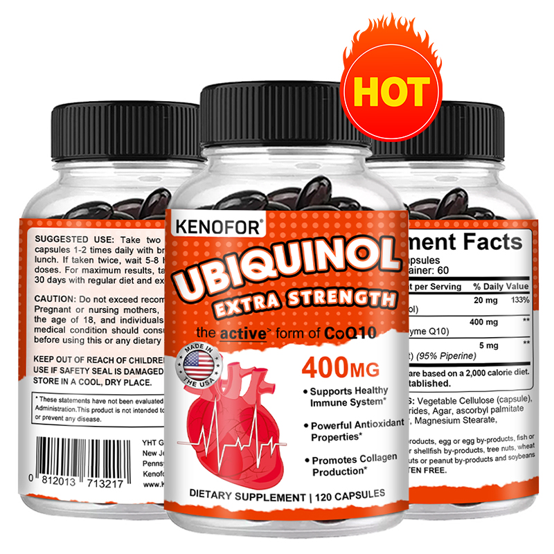 Coq10 Ubiquinol Softgel - Ubiquinol CoQ10 400 mg Cápsulas blandas,