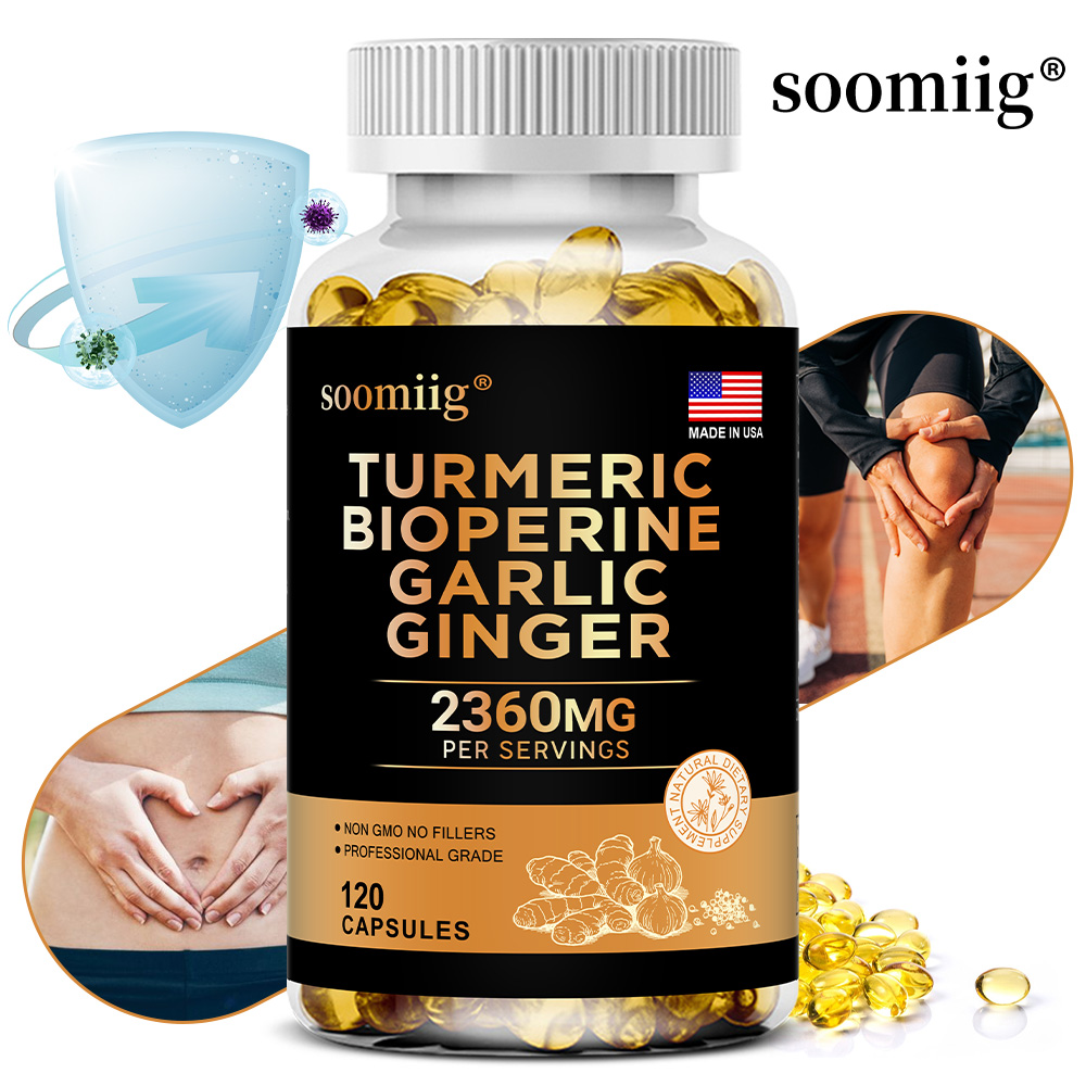 Turmeric Curcumin Capsule - Suplemento de cúrcuma y jengibre con