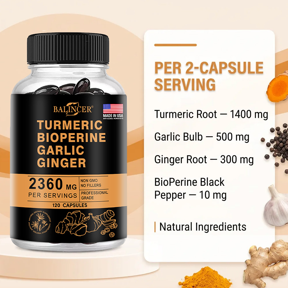 Cápsulas de Cúrcuma y Jengibre - Turmeric Curcumin Capsule reseña y precio