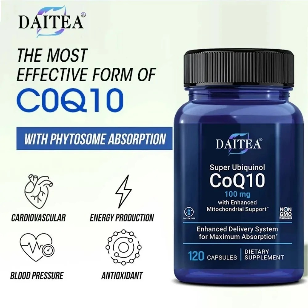 Ubiquinol 100mg CoQ10, Salud d - Coq10 Ubiquinol Softgel reseña y precio