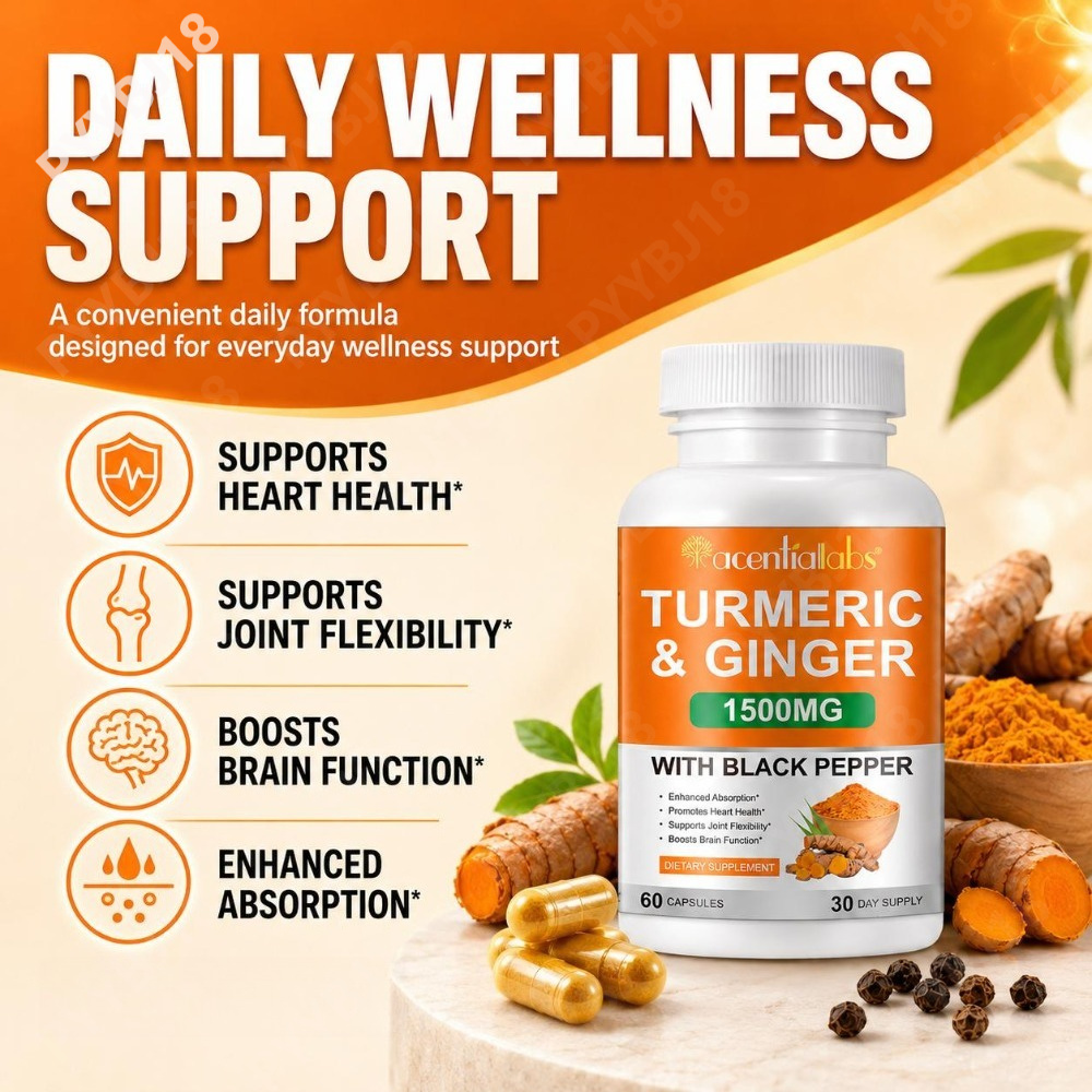 Cápsulas de cúrcuma y jengibre - Turmeric Curcumin Capsule reseña y precio