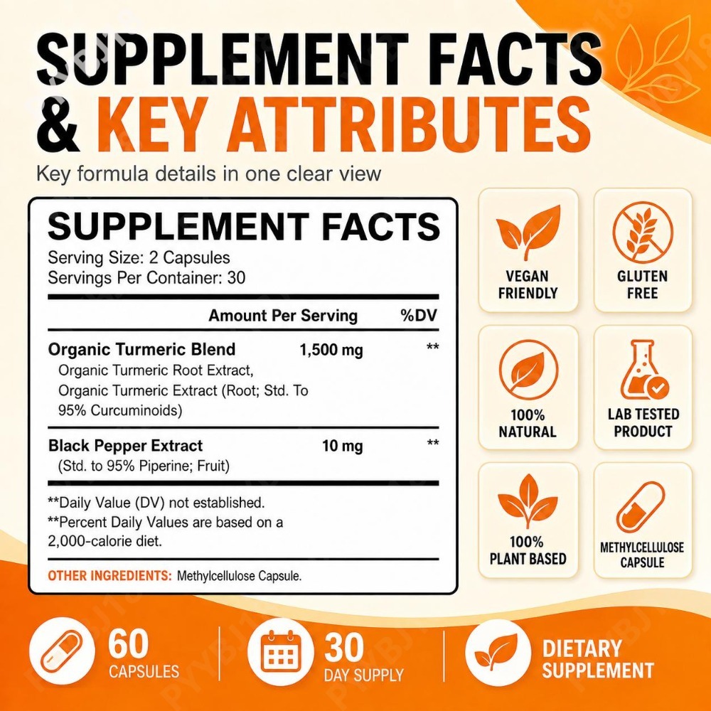 Cápsulas de cúrcuma y jengibre - Turmeric Curcumin Capsule reseña y precio