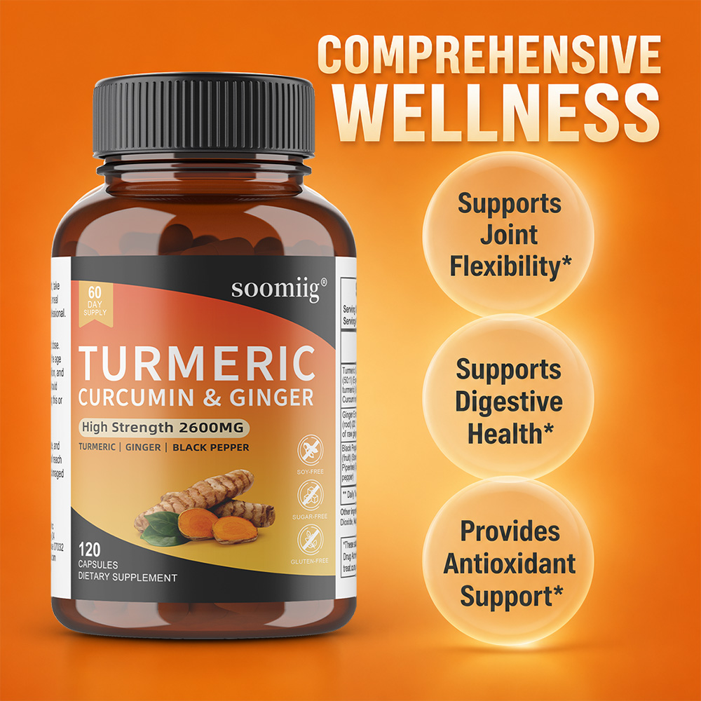 Cápsulas de Cúrcuma, Jengibre  - Turmeric Curcumin Capsule reseña y precio