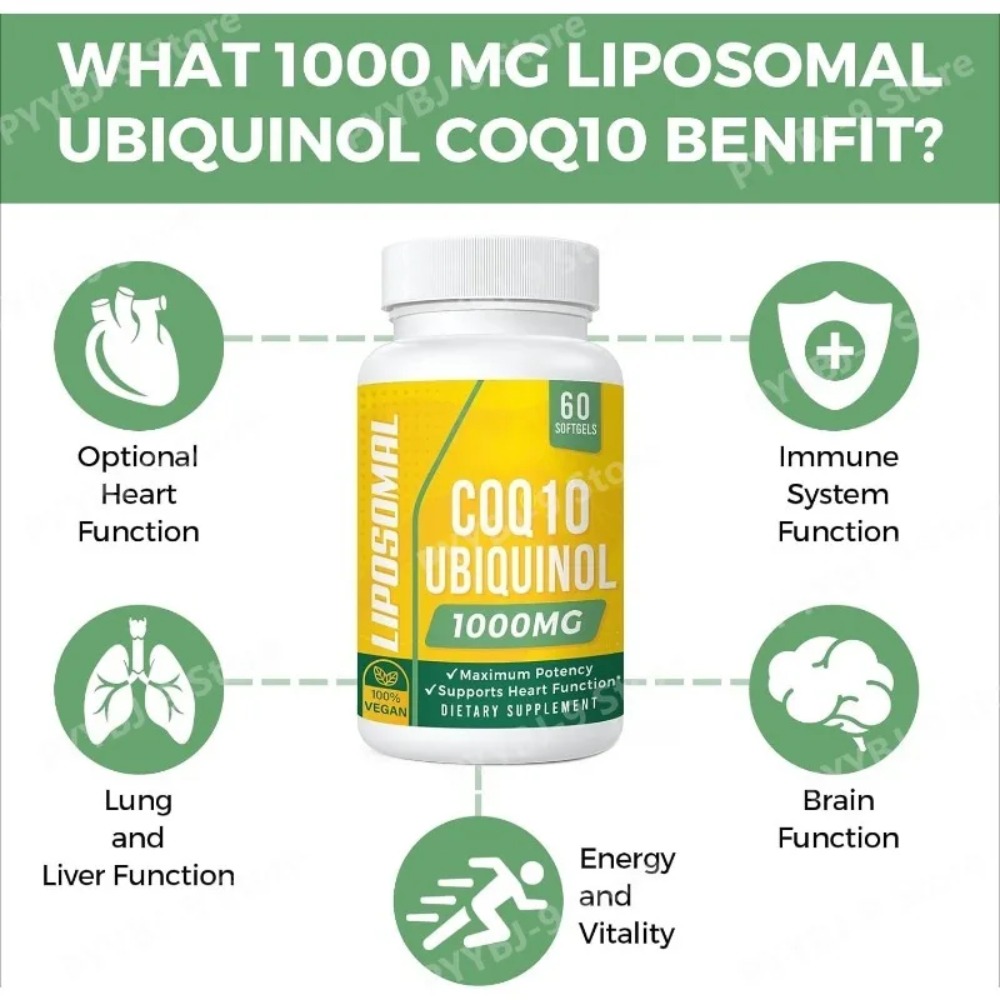 Cápsulas blandas de CoQ10 Ubiq - Coq10 Ubiquinol Softgel reseña y precio