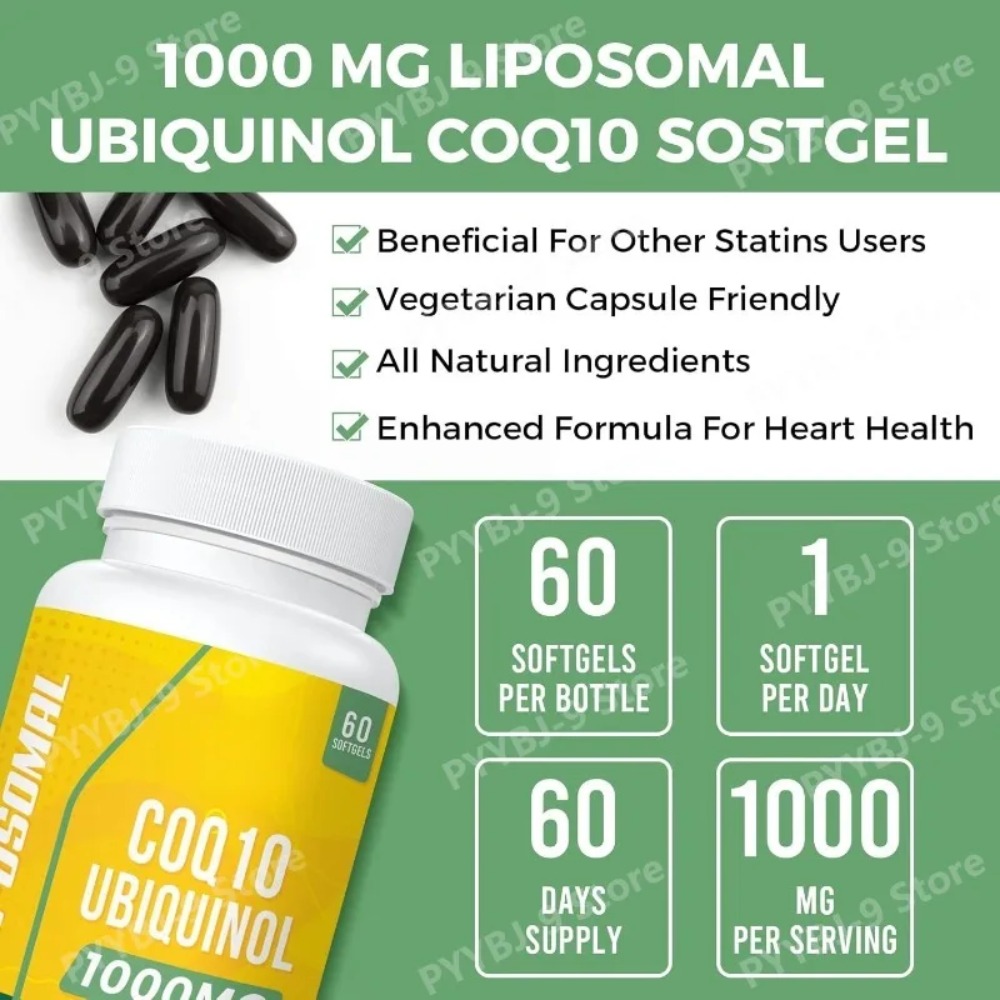 Cápsulas blandas de CoQ10 Ubiq - Coq10 Ubiquinol Softgel reseña y precio