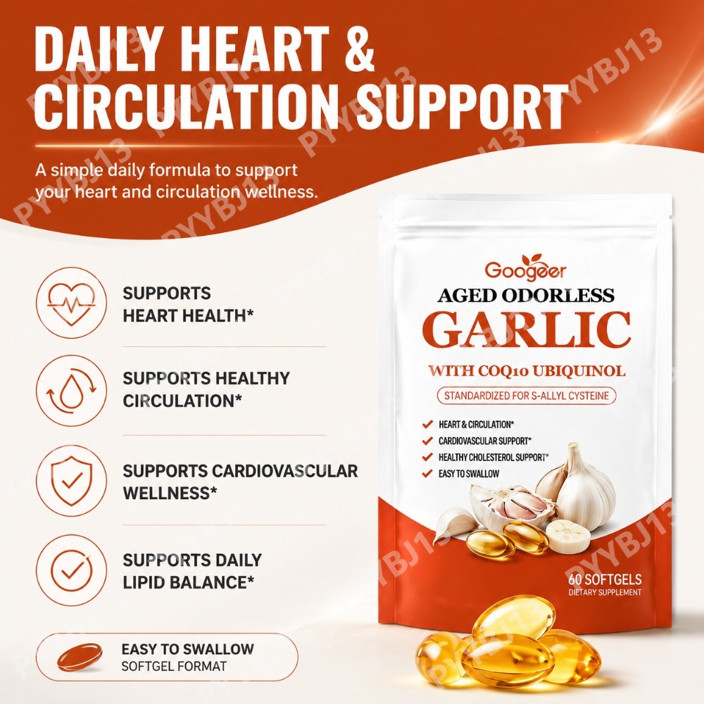 Googeer Extracto de Ajo Inodor - Coq10 Ubiquinol Softgel reseña y precio