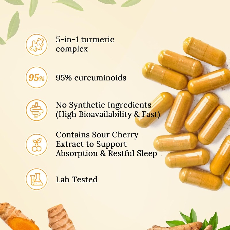 Curcumina 95% y Glucosamina co - Turmeric Curcumin Capsule reseña y precio